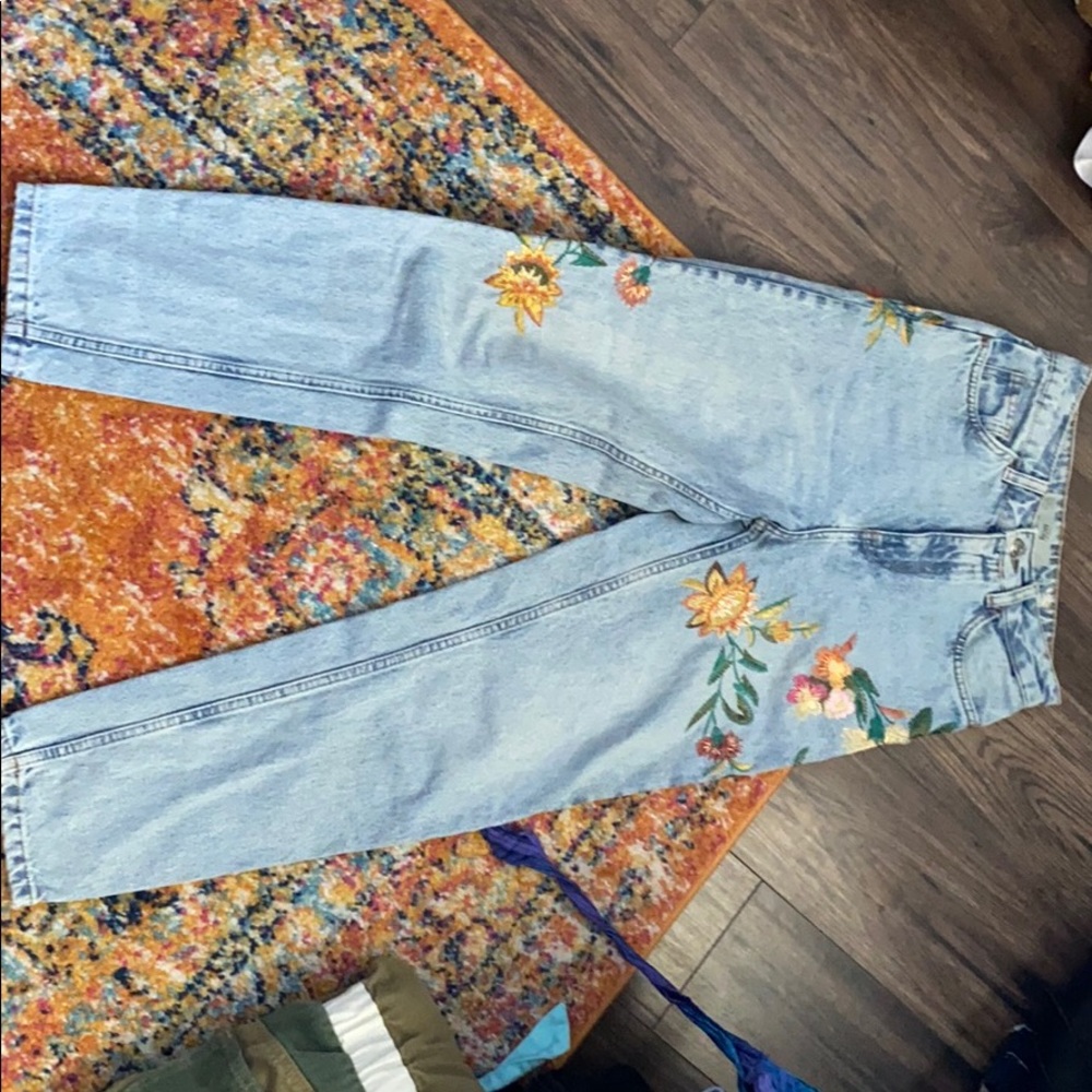 Embroidered jeans